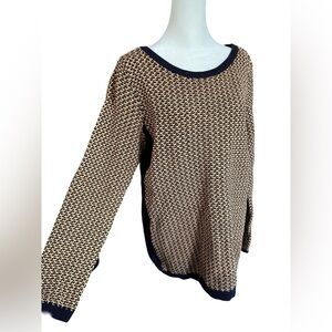 Talbots blue and gold sweater PXL